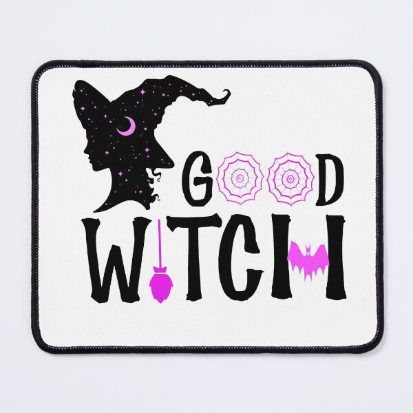 Item preview, Good Witch Funny Halloween bat, broom and spider web designed and sold by Hanlar.