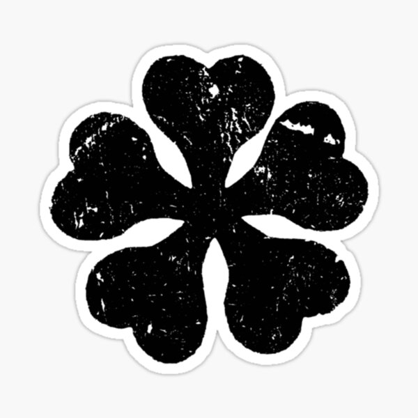 black clover logo sticker by mohannedmak redbubble