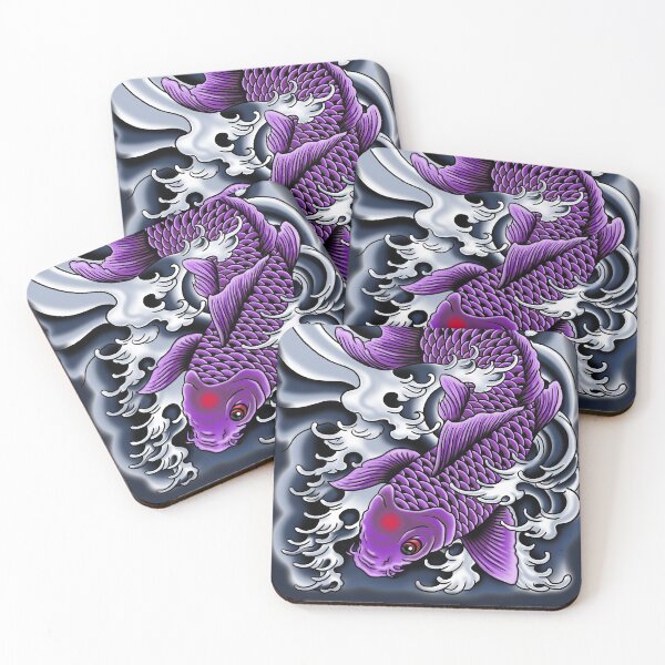Item preview, Tattoo Koi Purple designed and sold by HexOne.