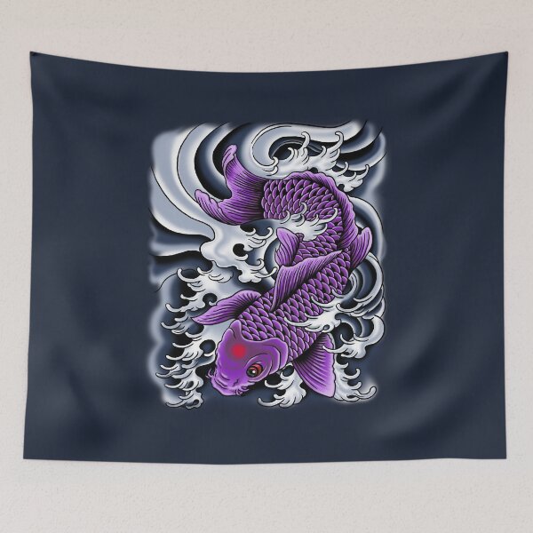 Item preview, Tattoo Koi Purple designed and sold by HexOne.