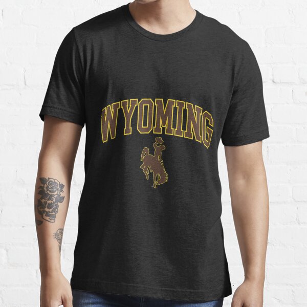 Mens Wyoming Cowboys Apparel Fan Favorite Arch  Essential T-Shirt