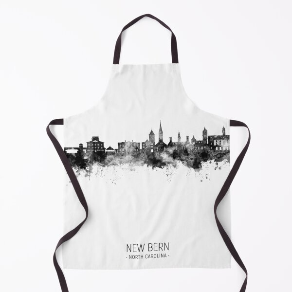 Aperçu de l'œuvre New Bern North Carolina Skyline créée et vendue par ArtPrints.