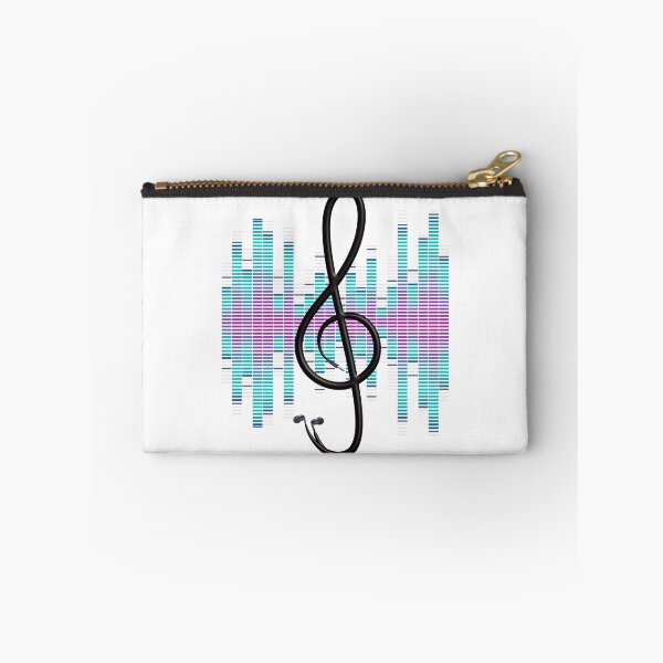 Item preview, Music Lover: Treble Clef Symbol with headphone jack & earpieces designed and sold by Happy Puppy Print On Demand.