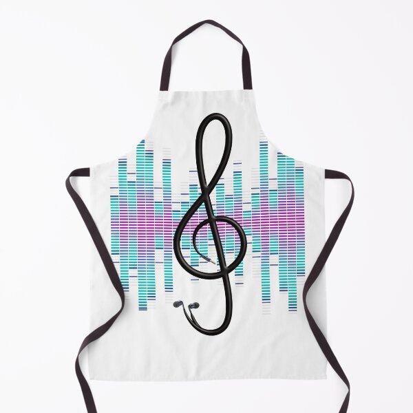 Item preview, Music Lover: Treble Clef Symbol with headphone jack & earpieces designed and sold by Happy Puppy Print On Demand.
