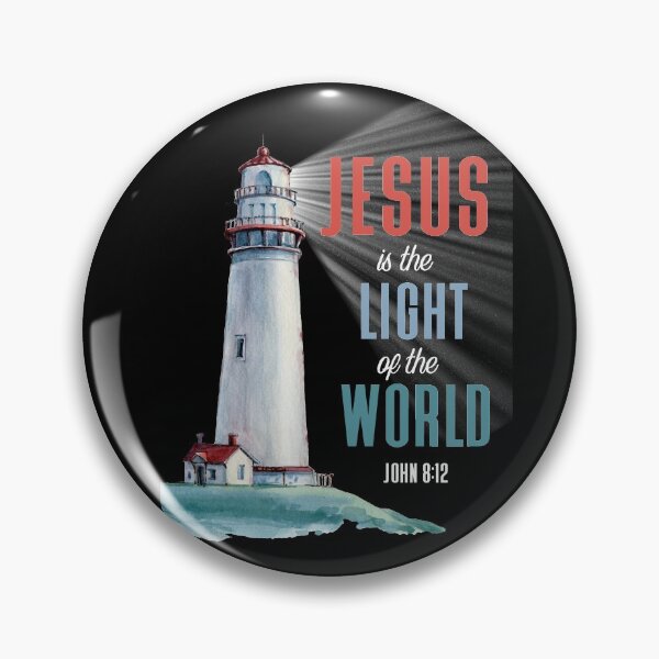 Item preview, Christian Bible verse - Jesus is the light of the world - John 8:12 designed and sold by JacquelineLim.