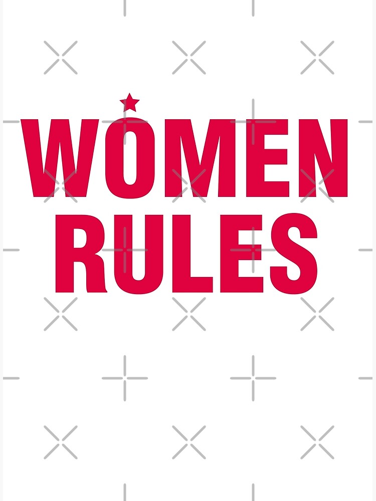 "Woman Rules TEXT TYPOGRAPHY" Poster for Sale by aditmawar Redbubble