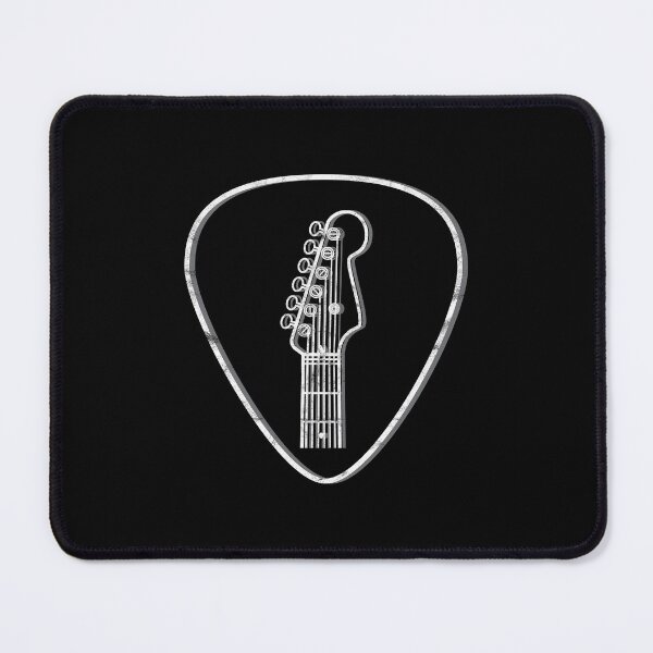 Item preview, S-Style Guitar Headstock Outlines Guitar Pick Dark Theme designed and sold by nightsworthy.