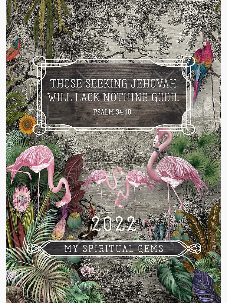Yeartext 2022 My Spiritual Gems (Flamingo) by JenielsonDesign