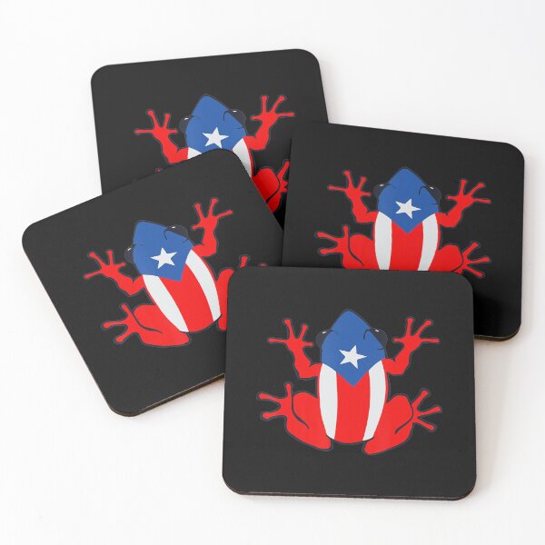 Item preview, Patriotic Puerto Rico Flag Frog Puero Rican Culture Roots  designed and sold by kellygritzman.