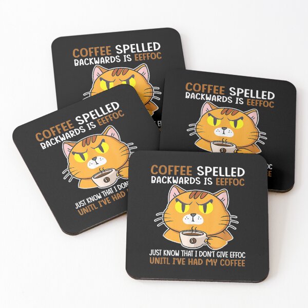 Item preview, Coffee Spelled Backwards Is Eeffoc Cats Drink Coffee designed and sold by idabry.