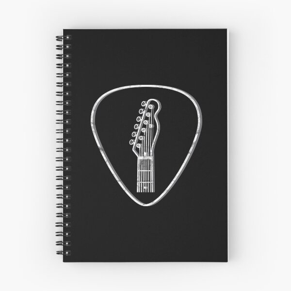 Item preview, T-Style Guitar Headstock Outlines Guitar Pick Dark Theme designed and sold by nightsworthy.