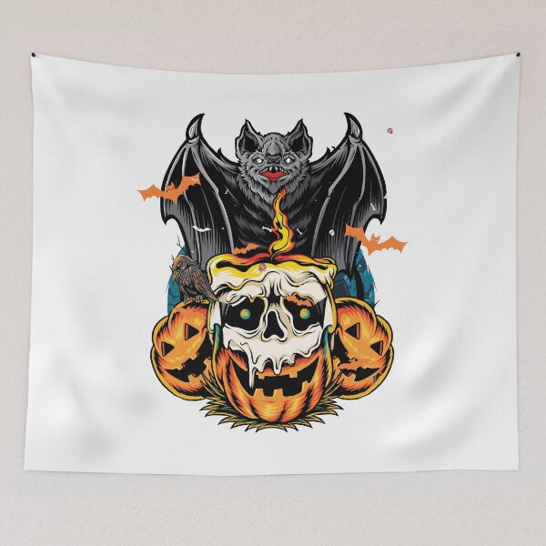 Item preview, Halloween Scary Pumpkin Face Costume Bat designed and sold by BaseStore.