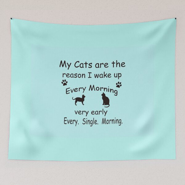 Item preview, My Cats are the Reason I Wake Up designed and sold by Frankie Cat Photography.