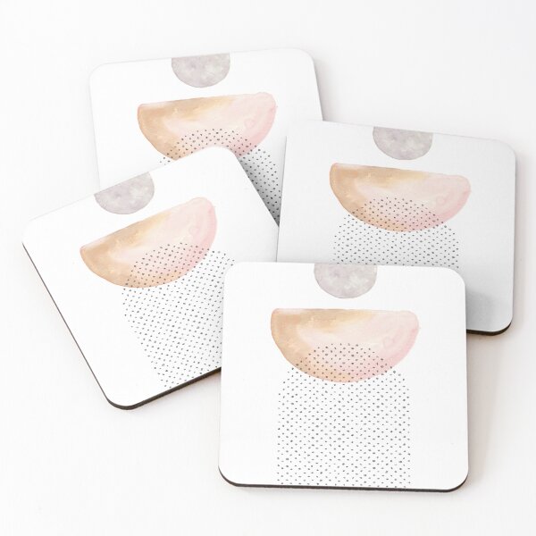 Item preview, Pastel mid century modern shapes designed and sold by WhalesWay.