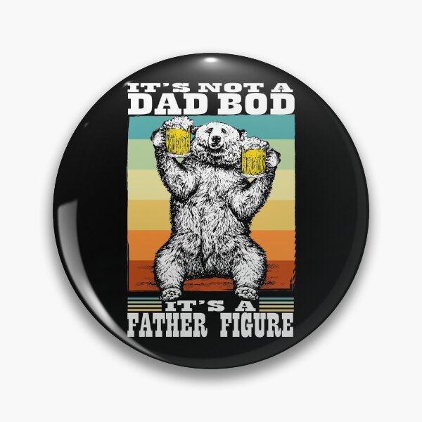 Item preview, It's Not A Dad Bod It's A Fathers Figure Retro Beer Bear Dad Gear designed and sold by DynamicDesign.