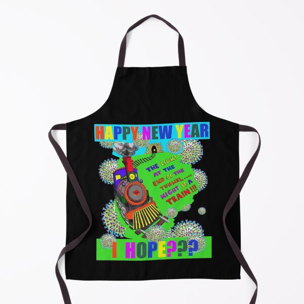 Item preview, Happy New year II - I Hope??? The light at the end of the tunnel might be a train!!! Bye Bye COVID? designed and sold by LunaticPainter.