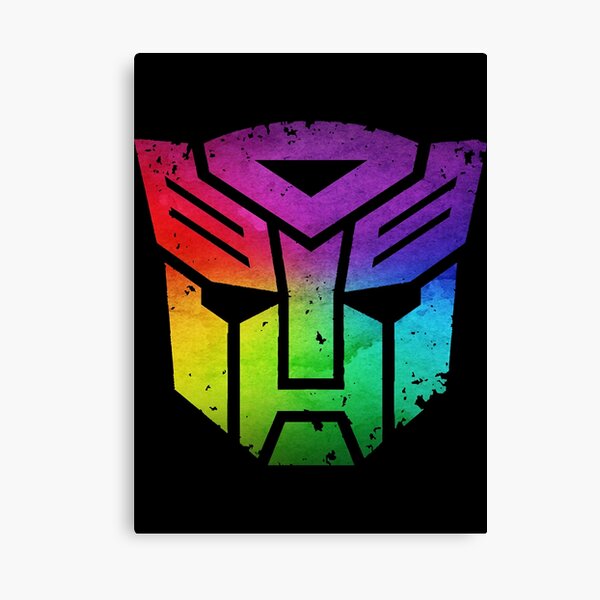 Transformers Logo Printed Canvas Picture A1.30"x20" 30mm Deep Wall Art 