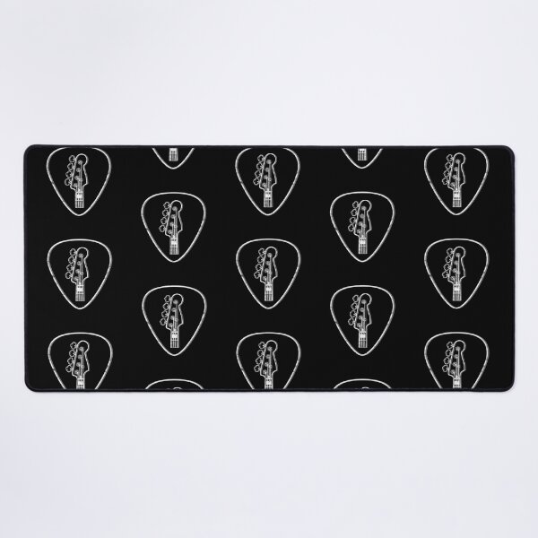 Item preview, Bass Guitar Headstock Outlines Guitar Pick Dark Theme designed and sold by nightsworthy.
