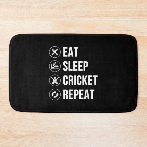 Item preview, Eat Sleep Repeat Cricket Player Coach Umpire Fan Gift designed and sold by idabry.
