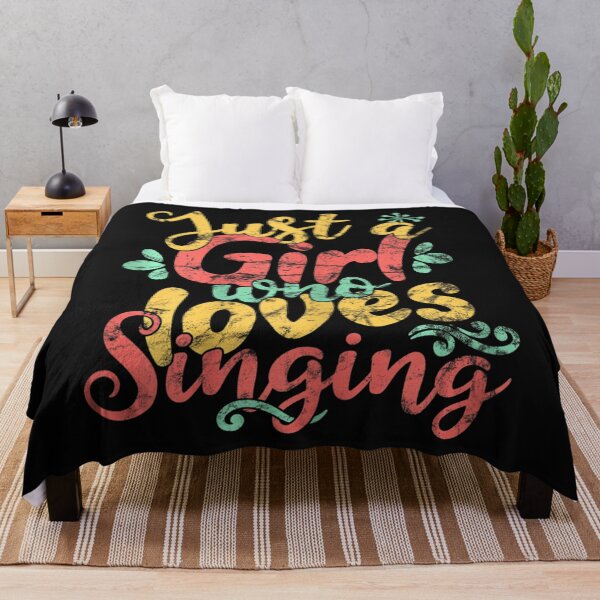 Item preview, Just A Girl Who Loves Singing Gift . designed and sold by ElesaFox.