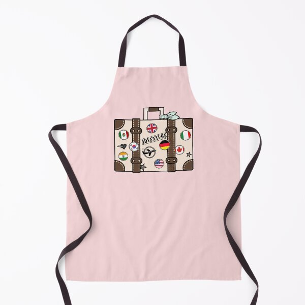 Item preview, Vintage Suitcase Travel Adventure Flags designed and sold by JooArtPrints ★★★★★.