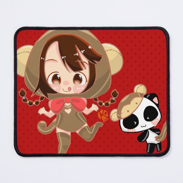 Item preview, Monkey Girl and Monkey Panda designed and sold by konapple.