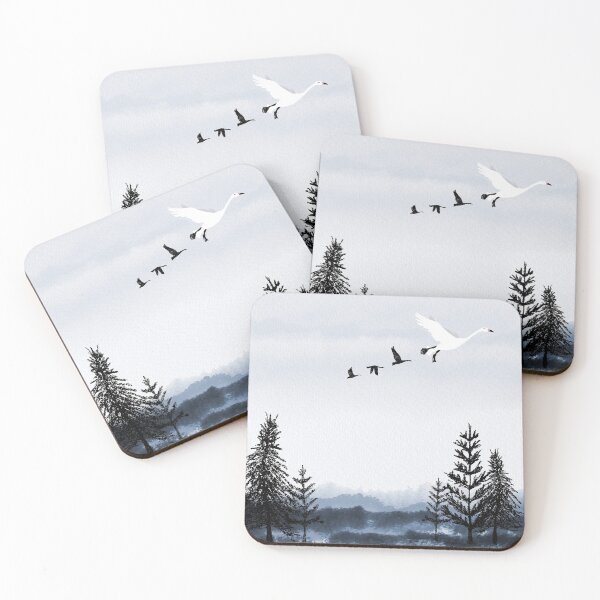 Item preview, Surrealistic winter landscape - misty forest designed and sold by Lolly's Lane Shoppe.
