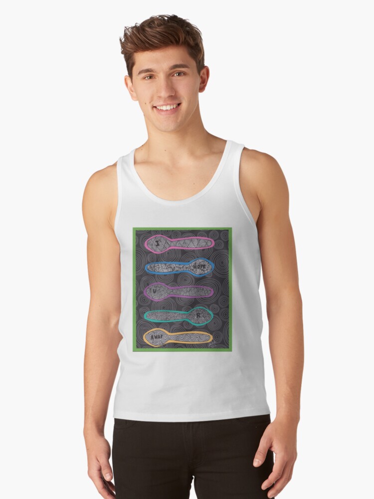 Thumbnail 1 of 3, Tank Top, Sending Spoons - I Hope You Are AWAP designed and sold by Shilissimo.