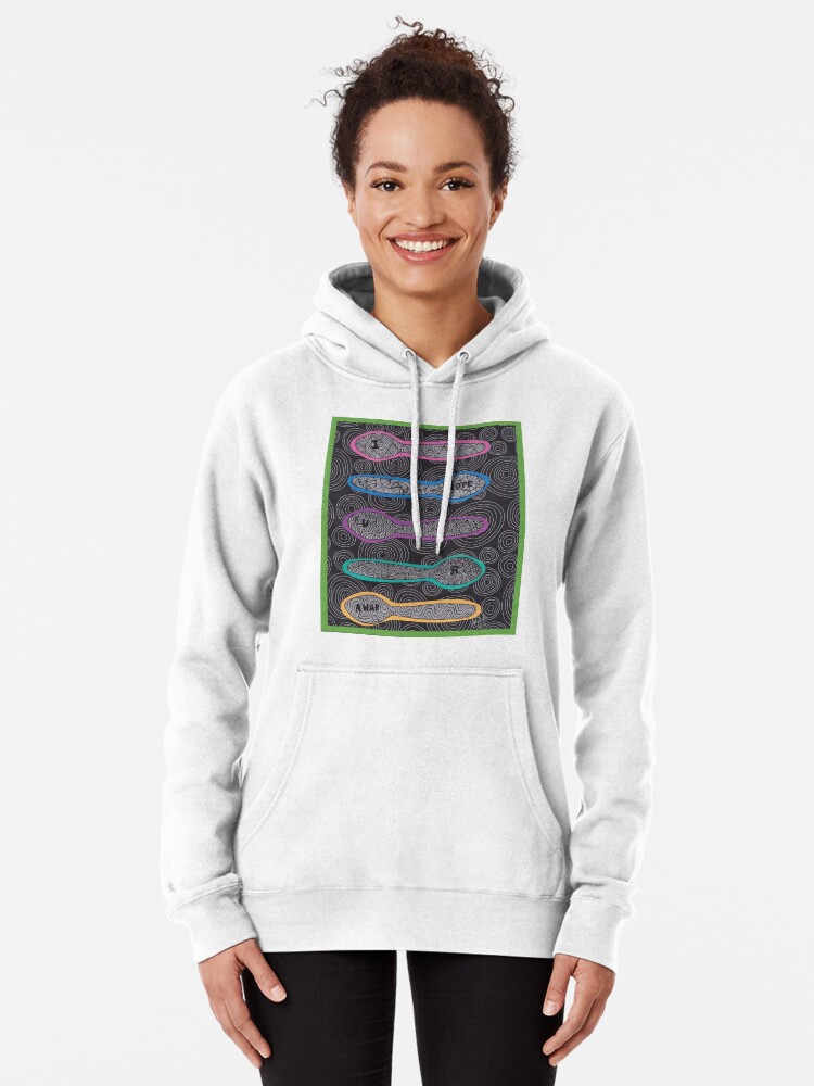 Thumbnail 2 of 5, Pullover Hoodie, Sending Spoons - I Hope You Are AWAP designed and sold by Shilissimo.