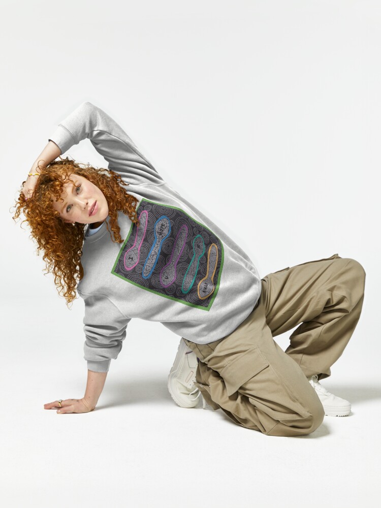 Thumbnail 6 of 7, Pullover Sweatshirt, Sending Spoons - I Hope You Are AWAP designed and sold by Shilissimo.