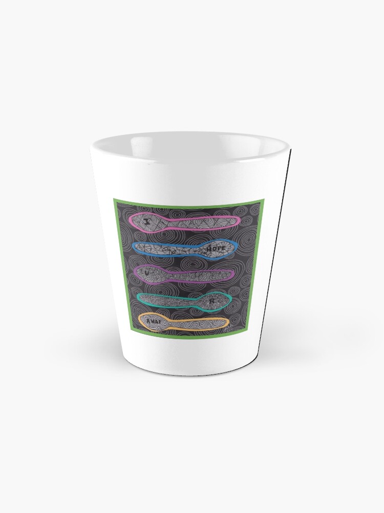 Thumbnail 2 of 4, Coffee Mug, Sending Spoons - I Hope You Are AWAP designed and sold by Shilissimo.