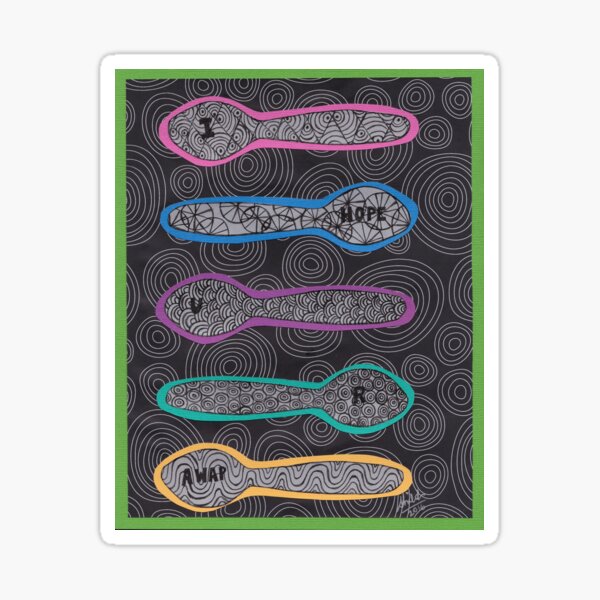 Sending Spoons - I Hope You Are AWAP Sticker