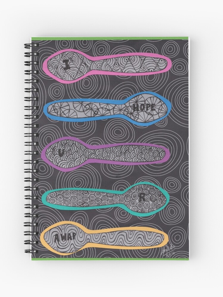 Thumbnail 1 of 3, Journal, Sending Spoons - I Hope You Are AWAP designed and sold by Shilissimo.