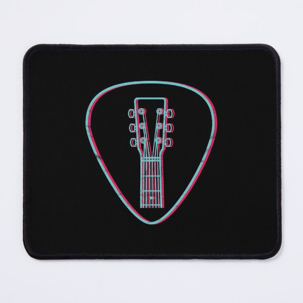 Item preview, 3D Acoustic Guitar Headstock Outlines Guitar Pick Dark Theme designed and sold by nightsworthy.