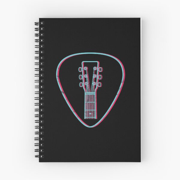 Item preview, 3D Acoustic Guitar Headstock Outlines Guitar Pick Dark Theme designed and sold by nightsworthy.