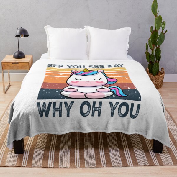 Item preview, EFF You See Kay Why Oh You unicorn Yoga Vintage funny cute gift love yoga unicorn for mom dad kids E designed and sold by KiannaSchroeder.