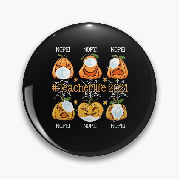 Item preview, Halloween Teacher Life 2021 Pumpkin Wearing Face Mask designed and sold by BaseStore.