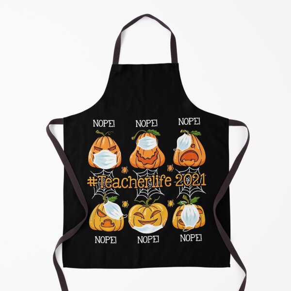 Item preview, Halloween Teacher Life 2021 Pumpkin Wearing Face Mask designed and sold by BaseStore.