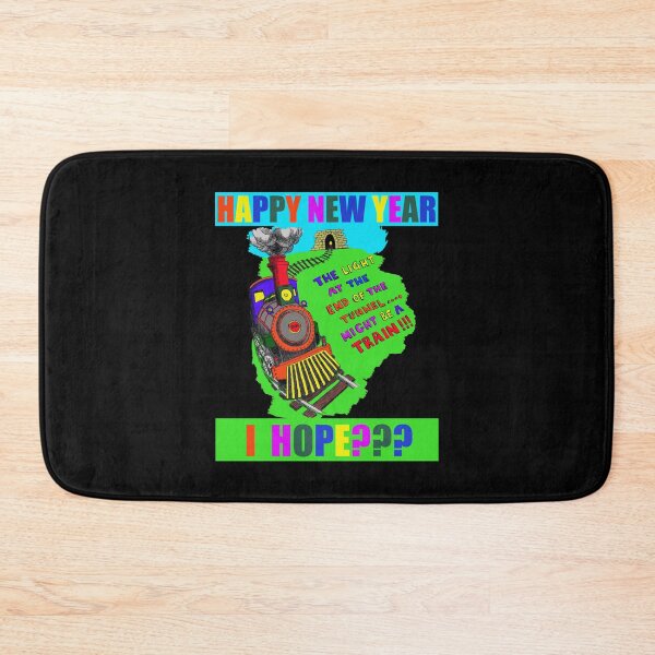 Item preview, Happy New year - I Hope??? The light at the end of the tunnel might be a train!!! designed and sold by LunaticPainter.