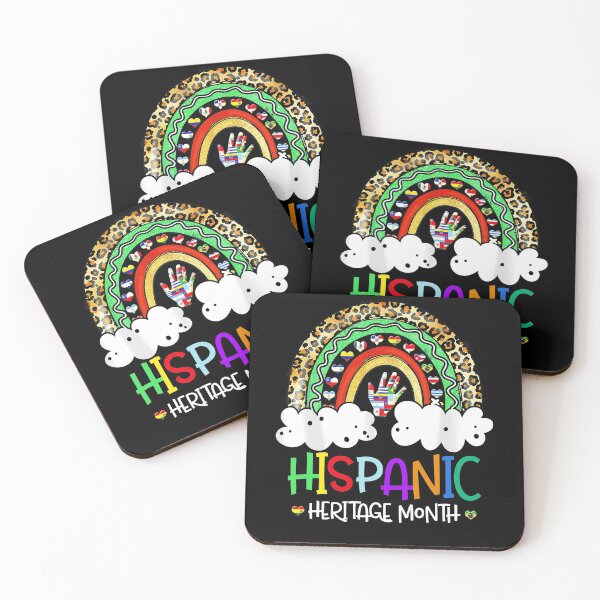 Item preview, Hispanic Heritage Month Leopard Rainbow Boho Flag Hand Proud designed and sold by BaseStore.