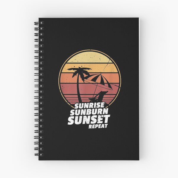 Item preview, Sunrise Sunburn Sunset Repeat Vintage Vacation Beach designed and sold by idabry.