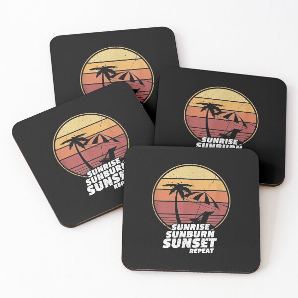 Item preview, Sunrise Sunburn Sunset Repeat Vintage Vacation Beach designed and sold by idabry.