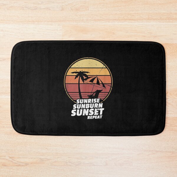 Item preview, Sunrise Sunburn Sunset Repeat Vintage Vacation Beach designed and sold by idabry.