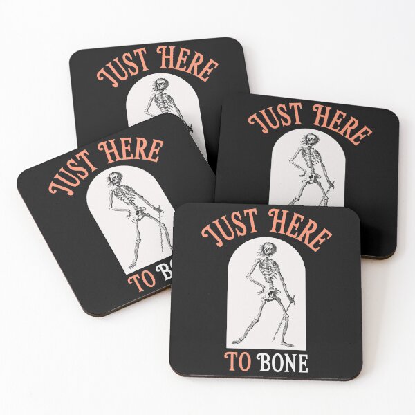 Item preview, Just Here To Bone Halloween Humor designed and sold by SewnMemories.
