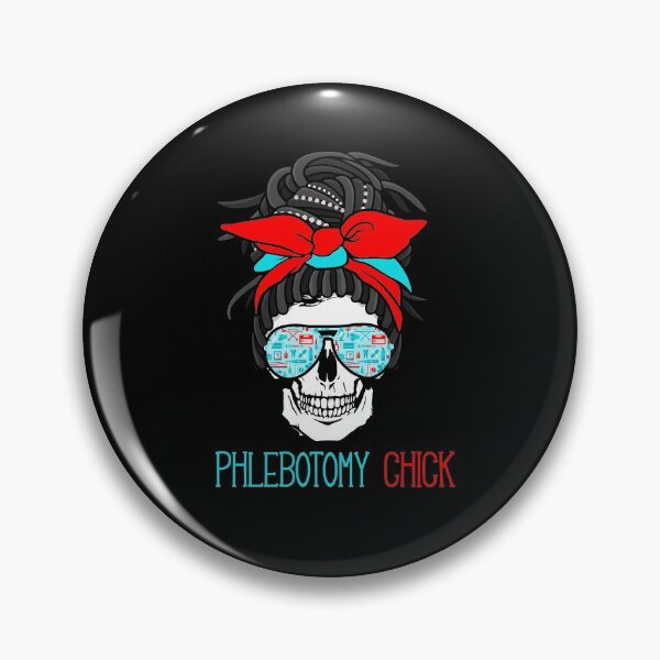 Artikelvorschau, Phlebotomist Phlebotomy Chick Blood Lab Messy Bun Hair entworfen und verkauft von BaseStore.
