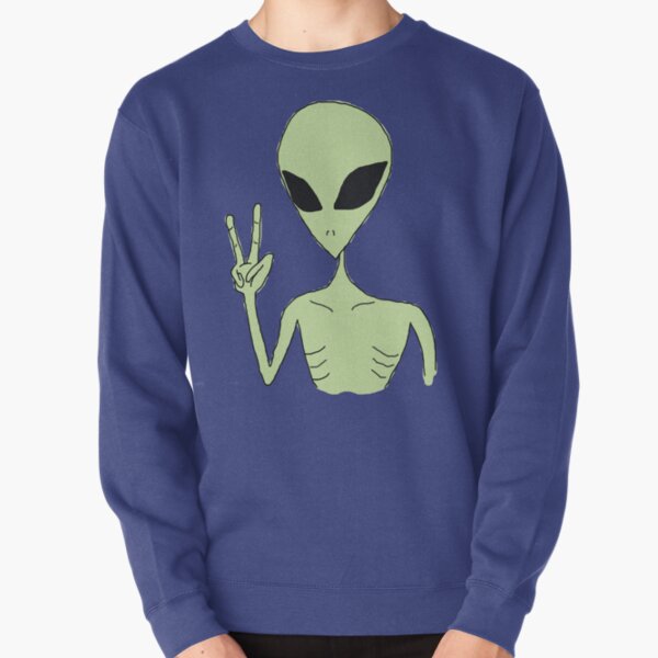 peace alien Pullover Sweatshirt