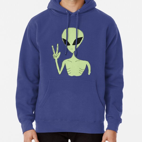 peace alien Pullover Hoodie
