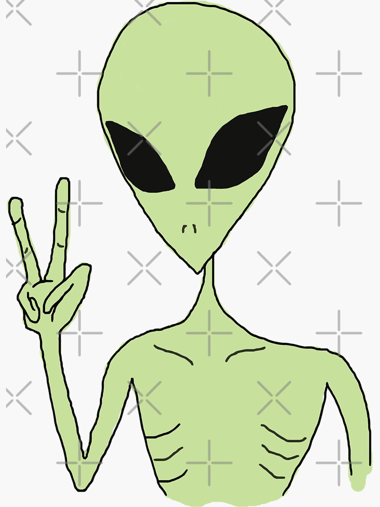 peace alien by myacideyes