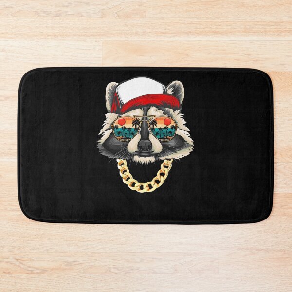 Item preview, RACCOON Glasses Sunglasses Retro Style Beach Vacation designed and sold by BaseStore.