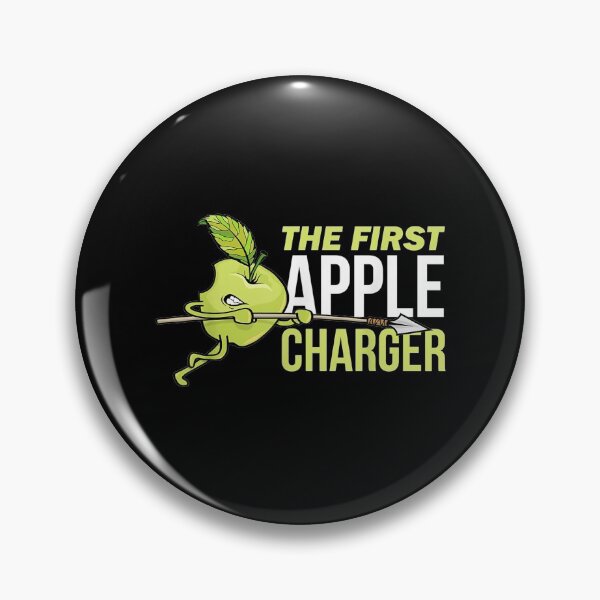 Item preview, The First Apple Charger Cool Pun Man Woman Gift designed and sold by idabry.